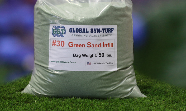 Green Sand Synthetic Grass Artificial Grass Tools Installation