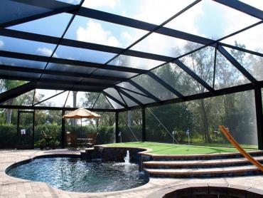 Artificial Grass Photos: Fake Grass Largo, Florida Lawns, Above Ground Swimming Pool